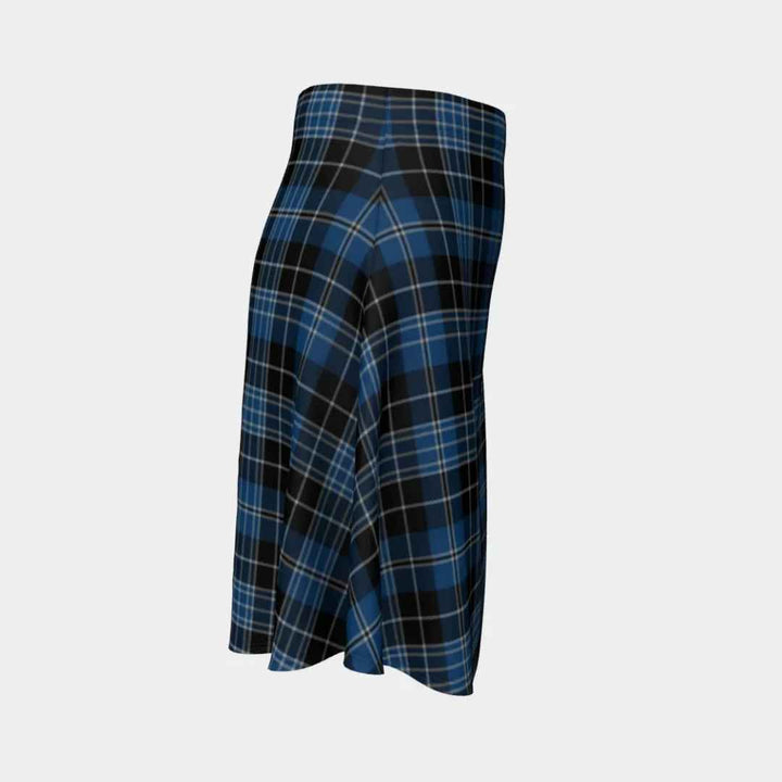 Scottish Clergy Blue Clan Tartan Flare Skirt Tartan Plaid 3