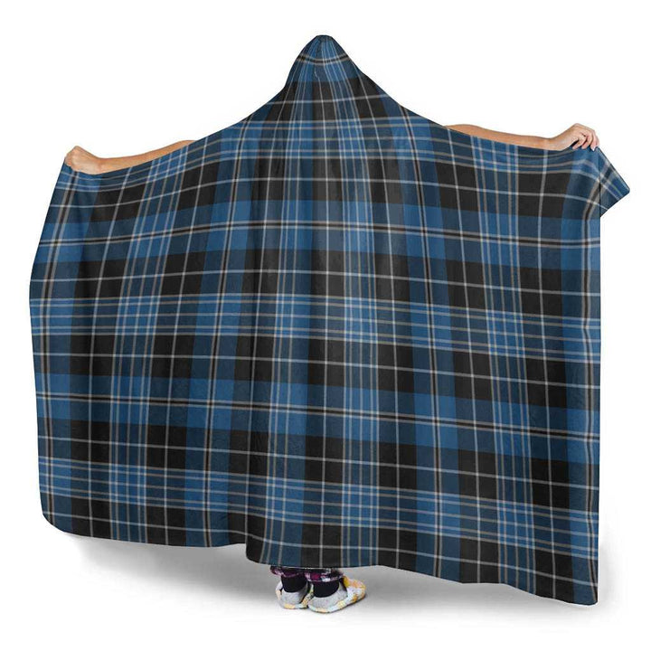 Scottish Clergy Blue Clan Tartan Hooded Blanket Tartan Plaid 3