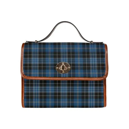 Scottish Clergy Blue Clan Tartan Waterproof Canvas Bag Tartan Plaid 2