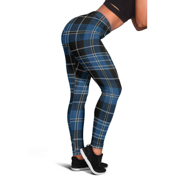 Scottish Clergy Blue Clan Tartan Women Leggings Tartan Plaid 1