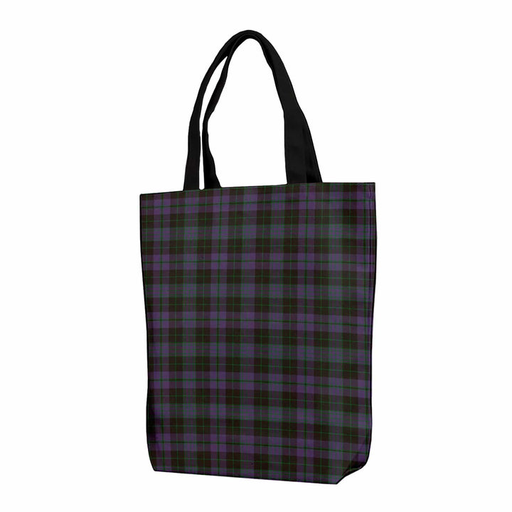Scottish Clergy Green Clan Tartan Canvas Bag With Shoulder Strap Tartan Plaid 1