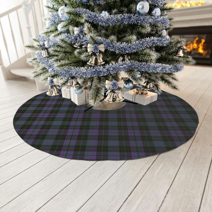 Scottish Clergy Green Clan Tartan Christmas Tree Skirt No Tassels 3 Tartan Plaid