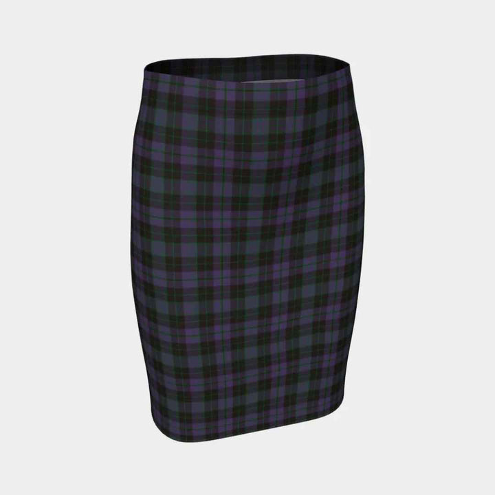 Scottish Clergy Green Clan Tartan Fitted Skirt Tartan Plaid 1