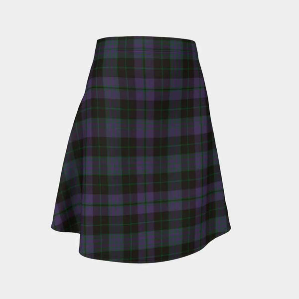 Scottish Clergy Green Clan Tartan Flare Skirt Tartan Plaid 1