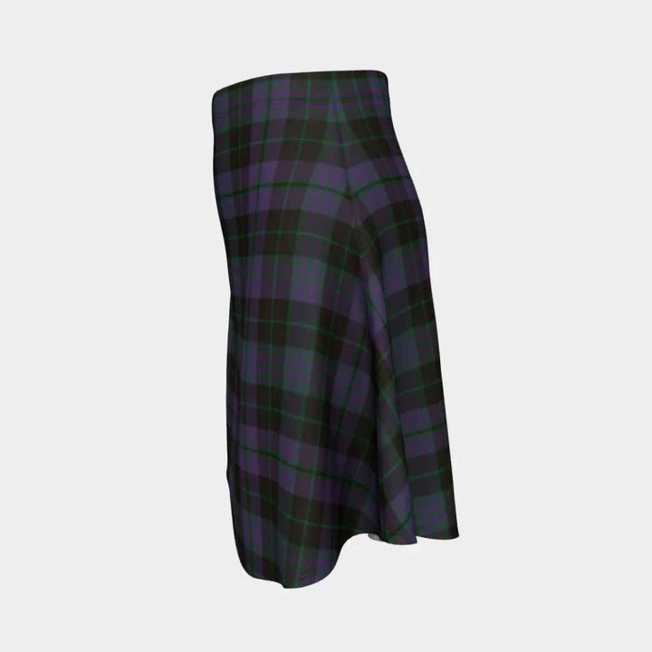 Scottish Clergy Green Clan Tartan Flare Skirt Tartan Plaid 2