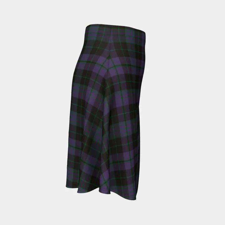 Scottish Clergy Green Clan Tartan Flare Skirt Tartan Plaid 3