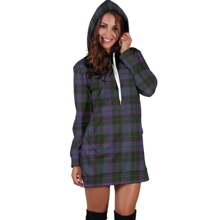 Scottish Clergy Green Clan Tartan Hoodie Dress