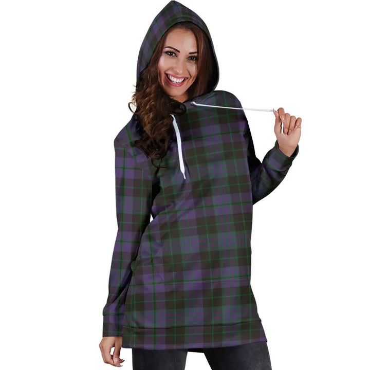 Scottish Clergy Green Clan Tartan Hoodie Dress