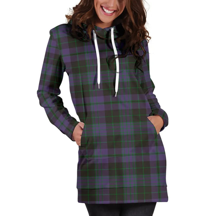 Scottish Clergy Green Clan Tartan Hoodie Dress
