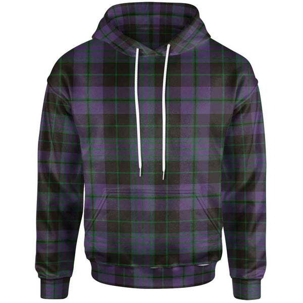 Scottish Clergy Green Clan Tartan Hoodie Front Side Tartan Plaid