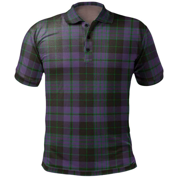 Scottish Clergy Green Clan Tartan Polo Shirt Front Side Tartan Plaid
