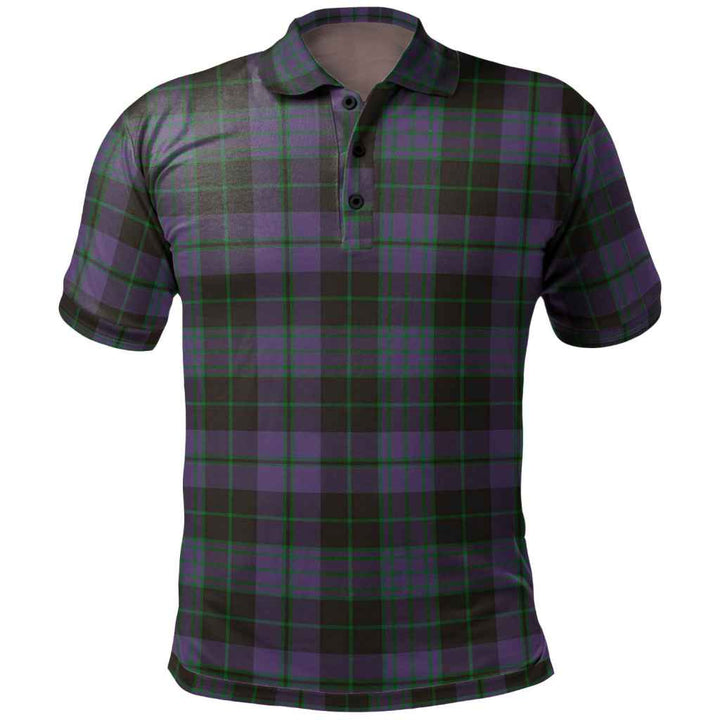 Scottish Clergy Green Clan Tartan Polo Shirt Front Side Tartan Plaid