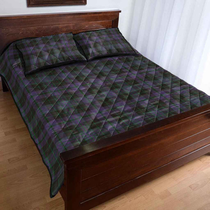 Scottish Clergy Green Clan Tartan Quilt Bed Set Tartan Plaid 4