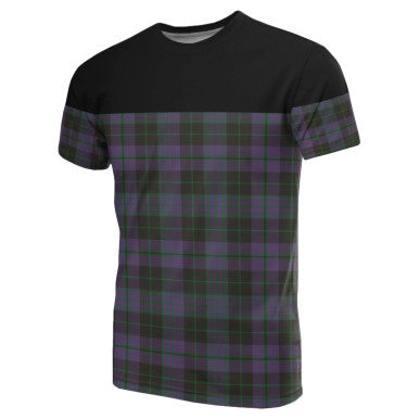 Scottish Clergy Green Clan Tartan T-Shirt Horizontal Style Front Side Tartan Plaid