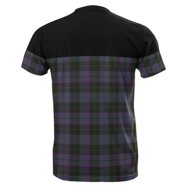 Scottish Clergy Green Clan Tartan T-Shirt Horizontal Style Back Side Tartan Plaid