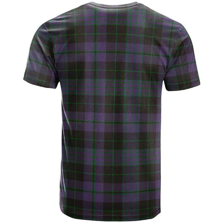 Scottish Clergy Green Clan Tartan T-Shirt Back Side Tartan Plaid