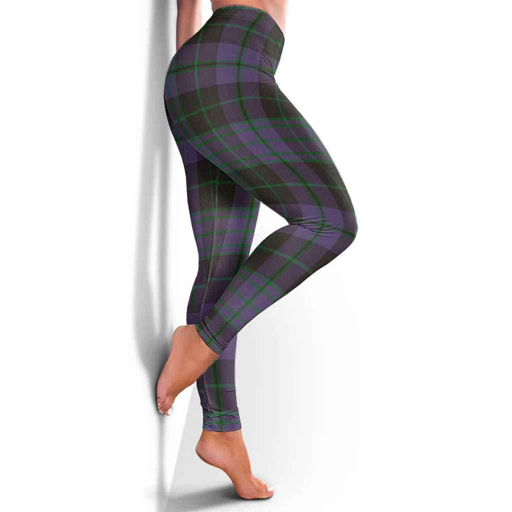 Scottish Clergy Green Clan Tartan Women Leggings Tartan Plaid 4