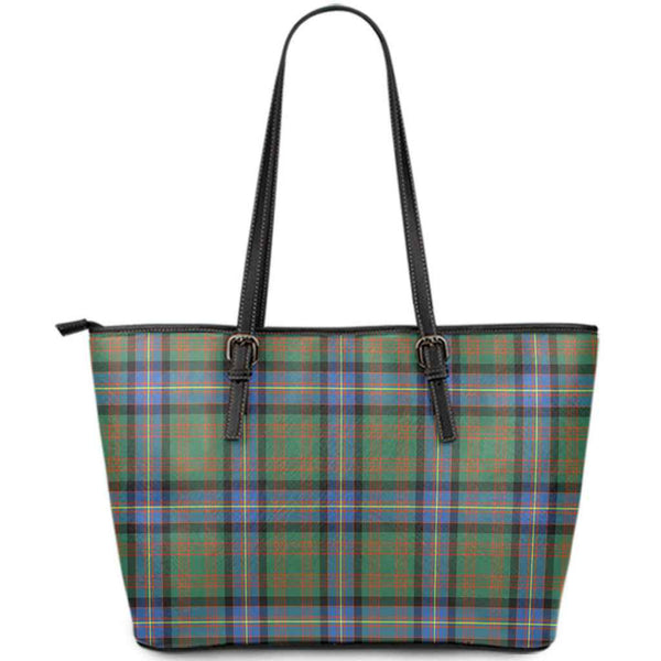 Scottish Cochrane Ancient Clan Tartan Leather Tote Tartan Plaid