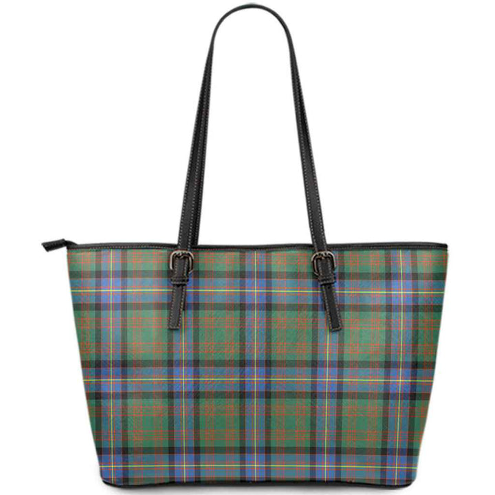Scottish Cochrane Ancient Clan Tartan Leather Tote Tartan Plaid
