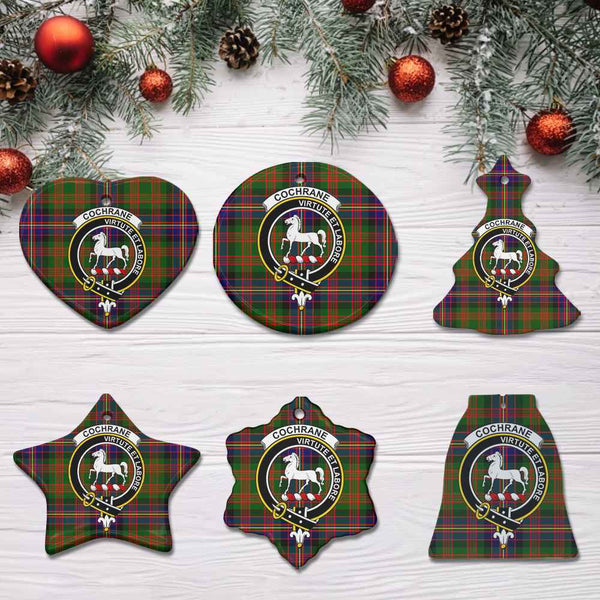 Scottish Cochrane Clan Crest Tartan Ceramic Ornament All Tartan Plaid