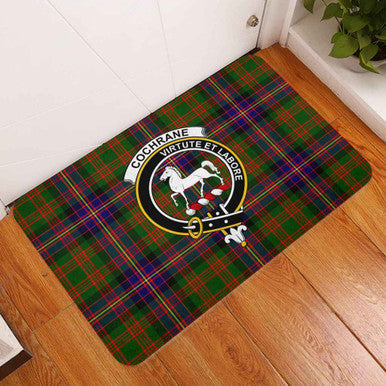 Scottish Cochrane Clan Crest Tartan Door Mat Tartan Plaid 3
