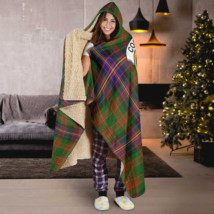 Scottish Cochrane Clan Crest Tartan Hooded Blanket Tartan Plaid 6