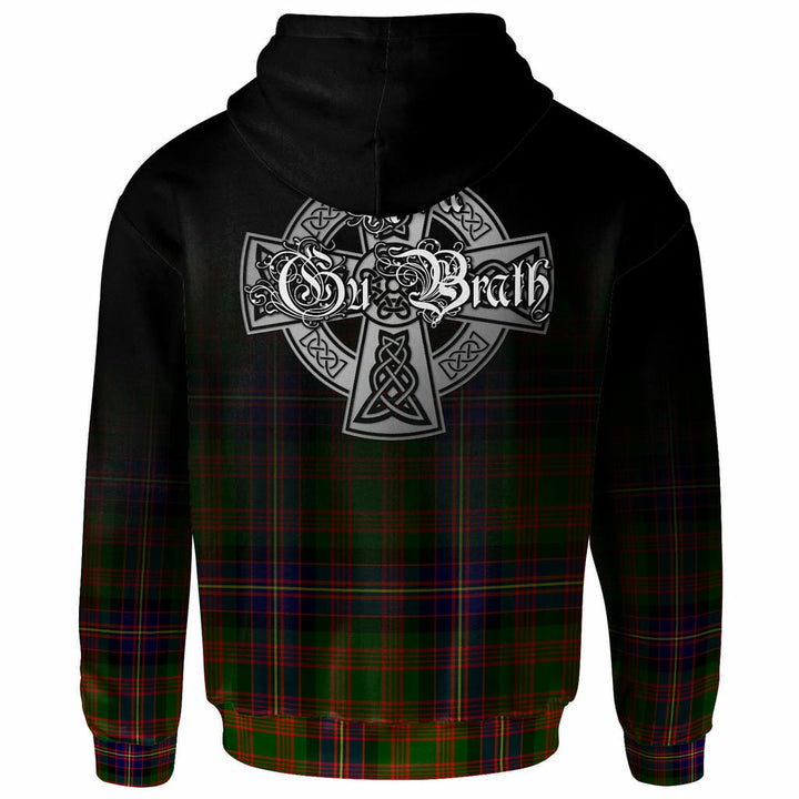 Scottish Cochrane Clan Crest Tartan Hoodie - Alba Gu Brath Family Crest Celtic Inspired Back Side Tartan Plaid