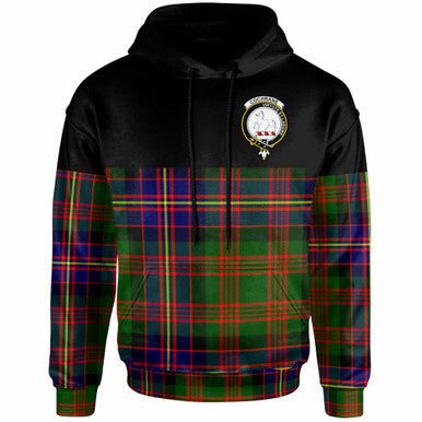 Scottish Cochrane Clan Crest Tartan Hoodie - Horizontal Style Front Side Tartan Plaid