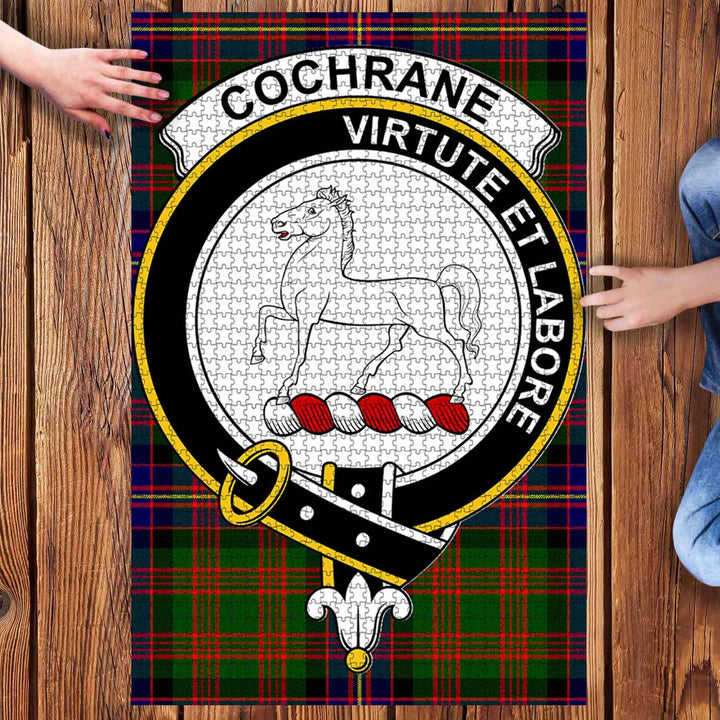 Scottish Cochrane Clan Crest Tartan Jigsaw Puzzle 3