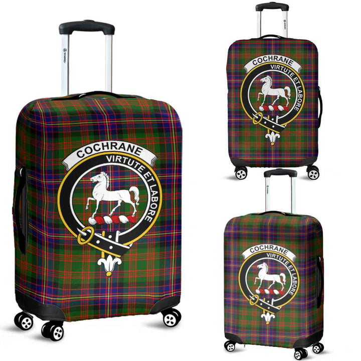 Scottish Cochrane Clan Crest Tartan Luggage Cover Tartan Plaid 1