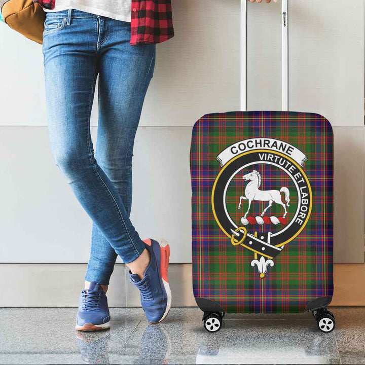 Scottish Cochrane Clan Crest Tartan Luggage Cover Tartan Plaid 2