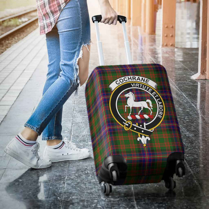 Scottish Cochrane Clan Crest Tartan Luggage Cover Tartan Plaid 3