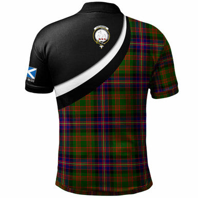 Scottish Cochrane Clan Crest Tartan Polo Shirt - Scotland Forever Style Back Side Tartan Plaid