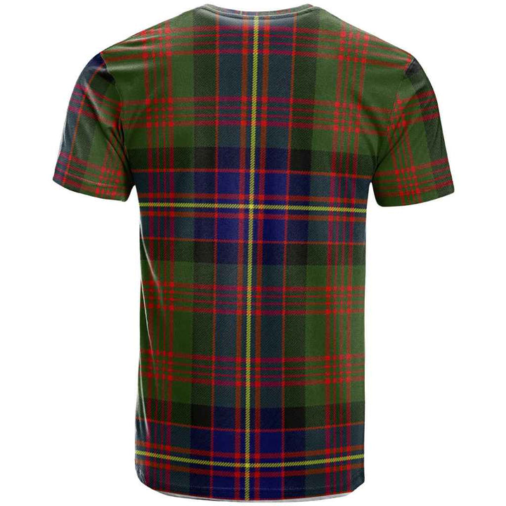 Scottish Cochrane Clan Crest Tartan T-Shirt Back Side Tartan Plaid