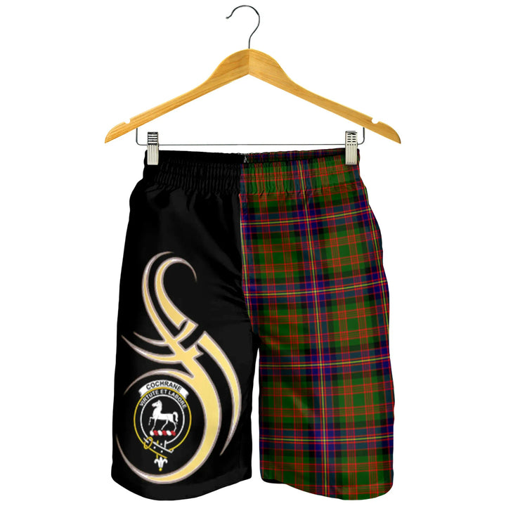 Scottish Cochrane Modern Clan Crest Tartan Believe in Me Men's Shorts