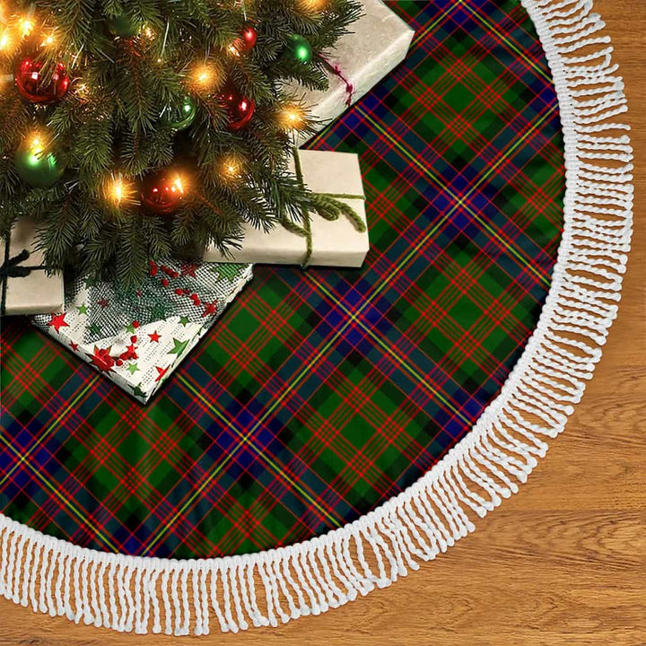 Scottish Cochrane Modern Clan Tartan Christmas Tree Skirt Tassels 2 Tartan Plaid