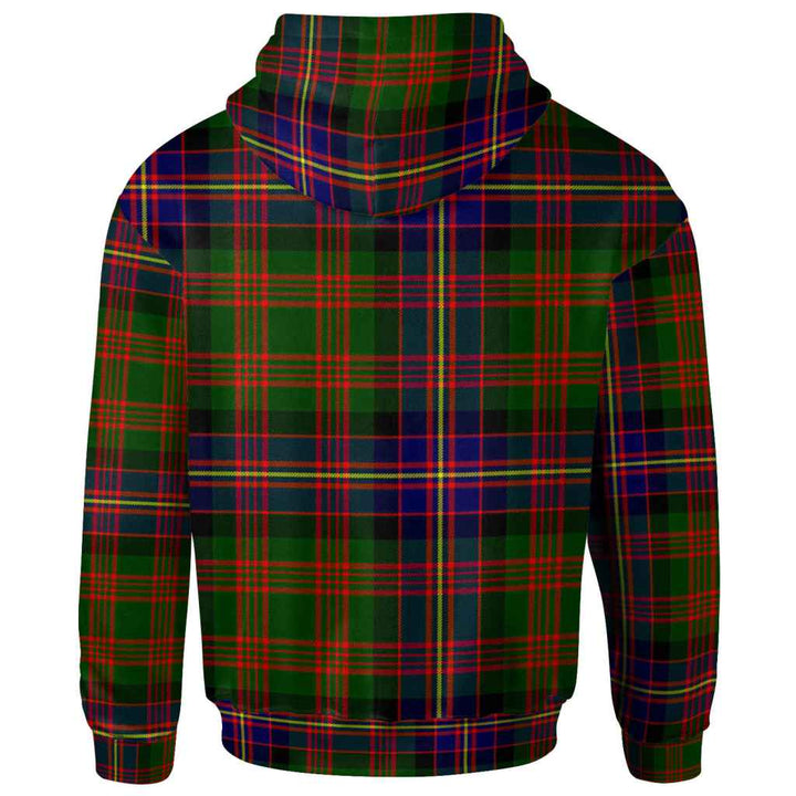 Scottish Cochrane Modern Clan Tartan Hoodie Back Side Tartan Plaid