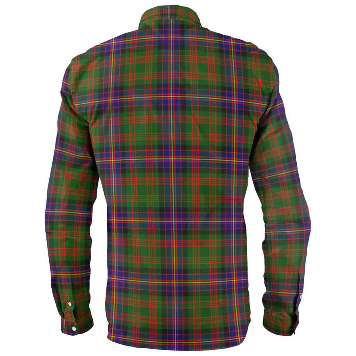 Scottish Cochrane Modern Clan Tartan Long Sleeve Shirt Back Side Tartan Plaid