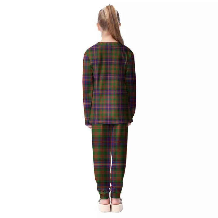 Scottish Cochrane Modern Clan Tartan Pajama Set Kid Back Side Tartan Plaid