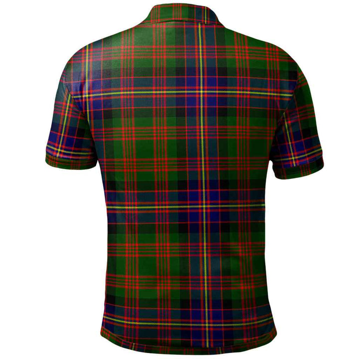 Scottish Cochrane Modern Clan Tartan Polo Shirt Back Side Tartan Plaid