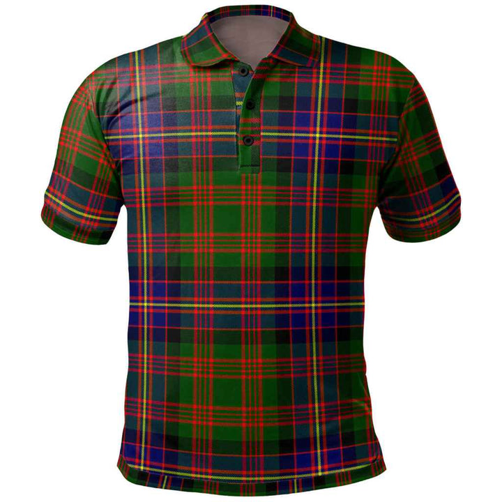 Scottish Cochrane Modern Clan Tartan Polo Shirt Front Side Tartan Plaid