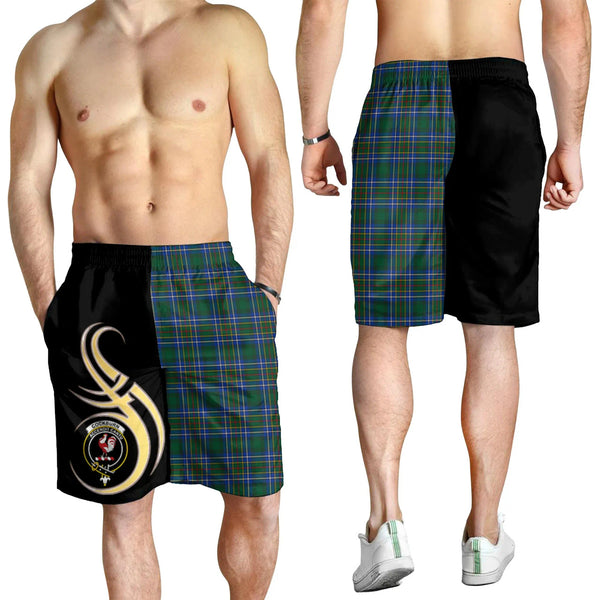 Scottish Cockburn Ancient Clan Crest Tartan Believe in Me Men's Shorts