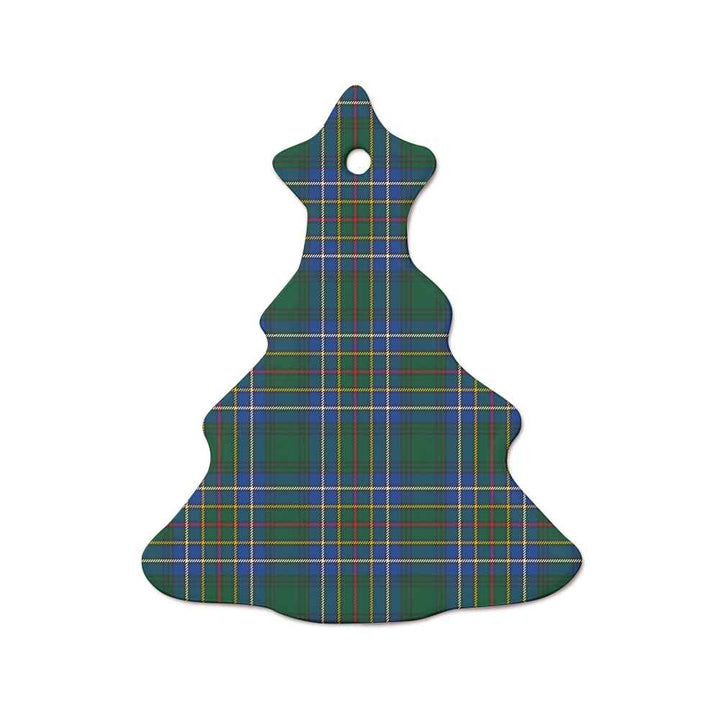 Scottish Cockburn Ancient Clan Tartan Ceramic Ornament  Tree Shape Tartan Plaid