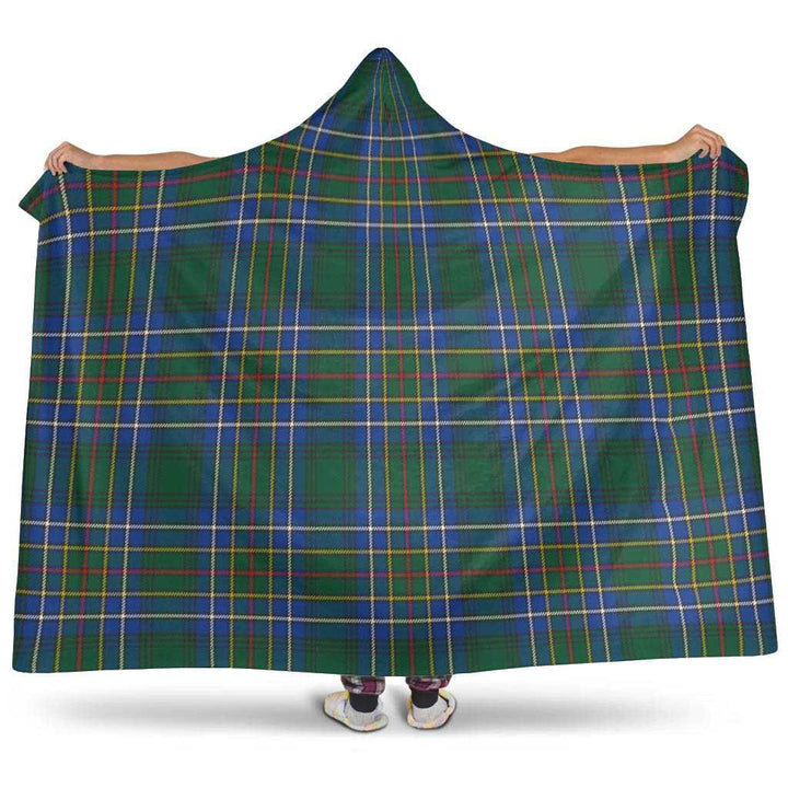 Scottish Cockburn Ancient Clan Tartan Hooded Blanket Tartan Plaid 1