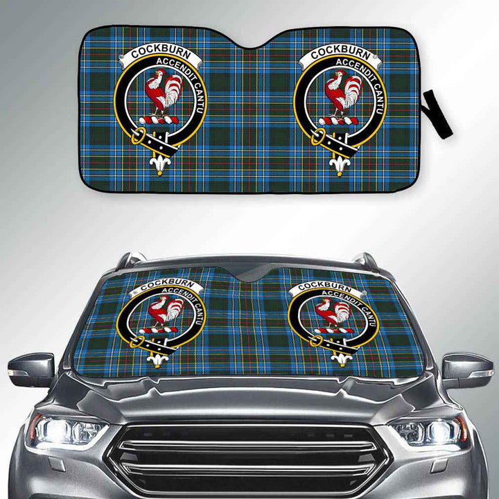 Scottish Cockburn Clan Crest Tartan Car Windshield Sun Shade Tartan Plaid 2