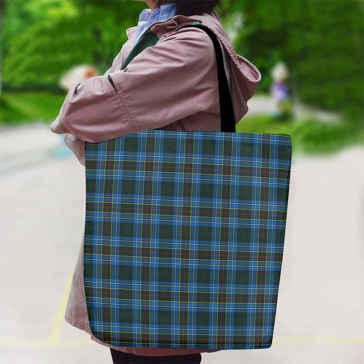 Scottish Cockburn Modern Clan Tartan Canvas Bag With Shoulder Strap Tartan Plaid 2