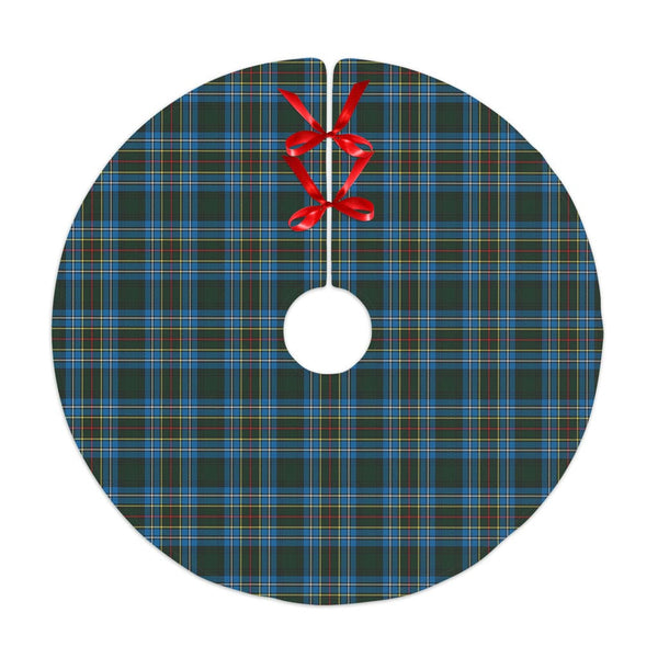 Scottish Cockburn Modern Clan Tartan Christmas Tree Skirt No Tassels 1 Tartan Plaid