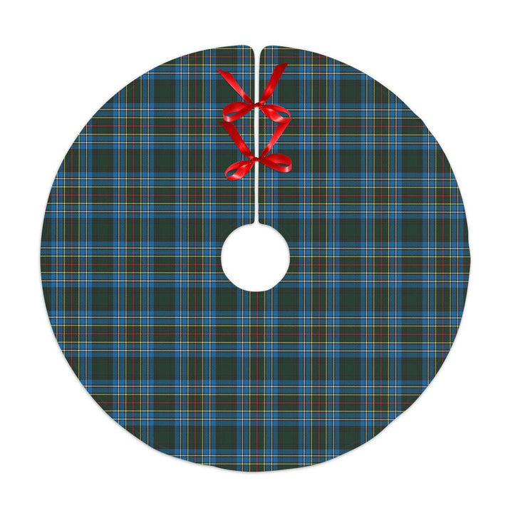 Scottish Cockburn Modern Clan Tartan Christmas Tree Skirt No Tassels 1 Tartan Plaid