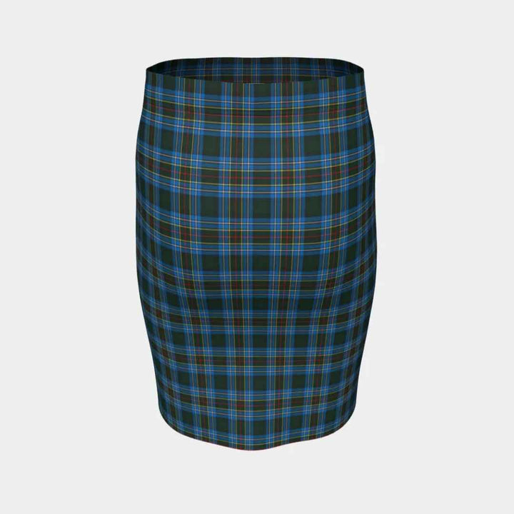 Scottish Cockburn Modern Clan Tartan Fitted Skirt Tartan Plaid 4