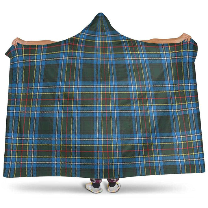 Scottish Cockburn Modern Clan Tartan Hooded Blanket Tartan Plaid 1